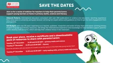 Webinars for teachers: Helping parents help learners